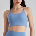 Wholesale Eco-Friendly Halter Neck Yoga Leggings Women Sheer Mesh Panel Anti-Odor Shapewear