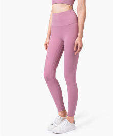Wholesale Euro-American Yoga Leggings Women High Waist Seamless Snatched Fit Sweat-Wicking Pants