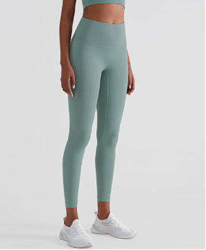 Wholesale Euro-American Yoga Leggings Women High Waist Seamless Snatched Fit Sweat-Wicking Pants