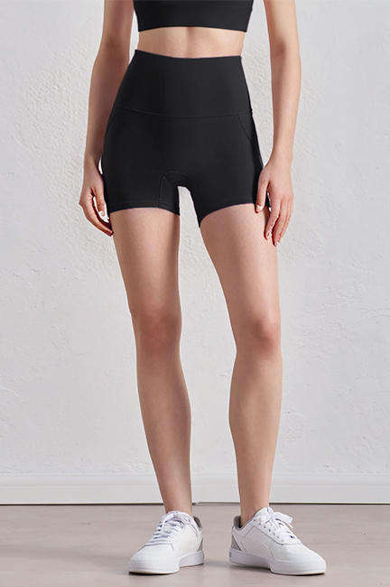 Wholesale Featherlight Yoga Shorts Women High Waist Scrunch Butt Lift Solid Running Pilates Shorts