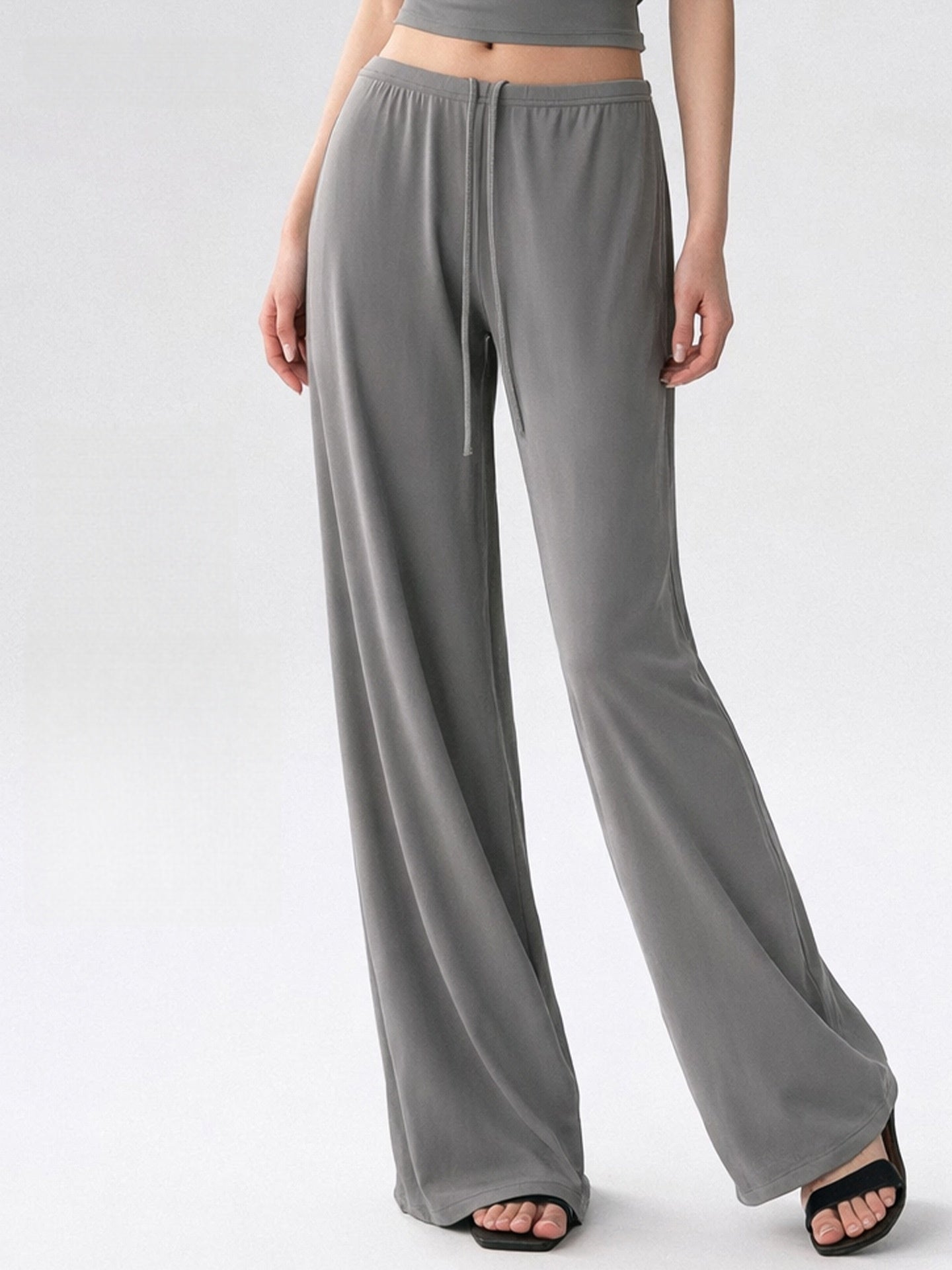 Wholesale Flowy Wide Leg Yoga Pants Loose Slimming Pilates