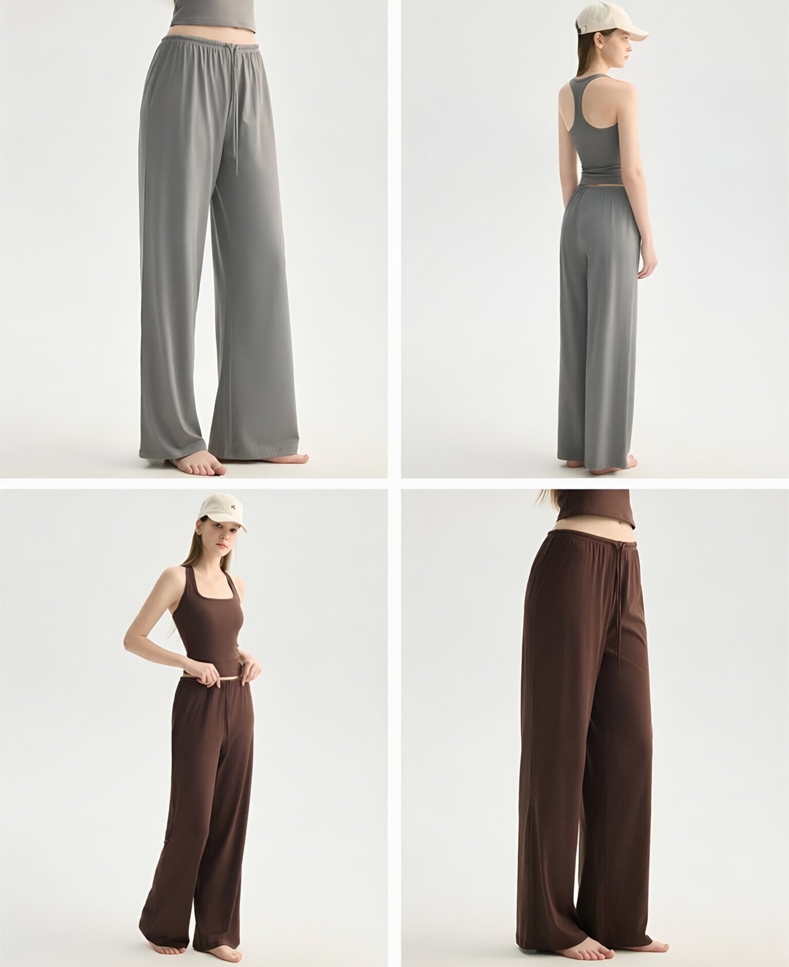 Wholesale Flowy Wide Leg Yoga Pants Loose Slimming Pilates