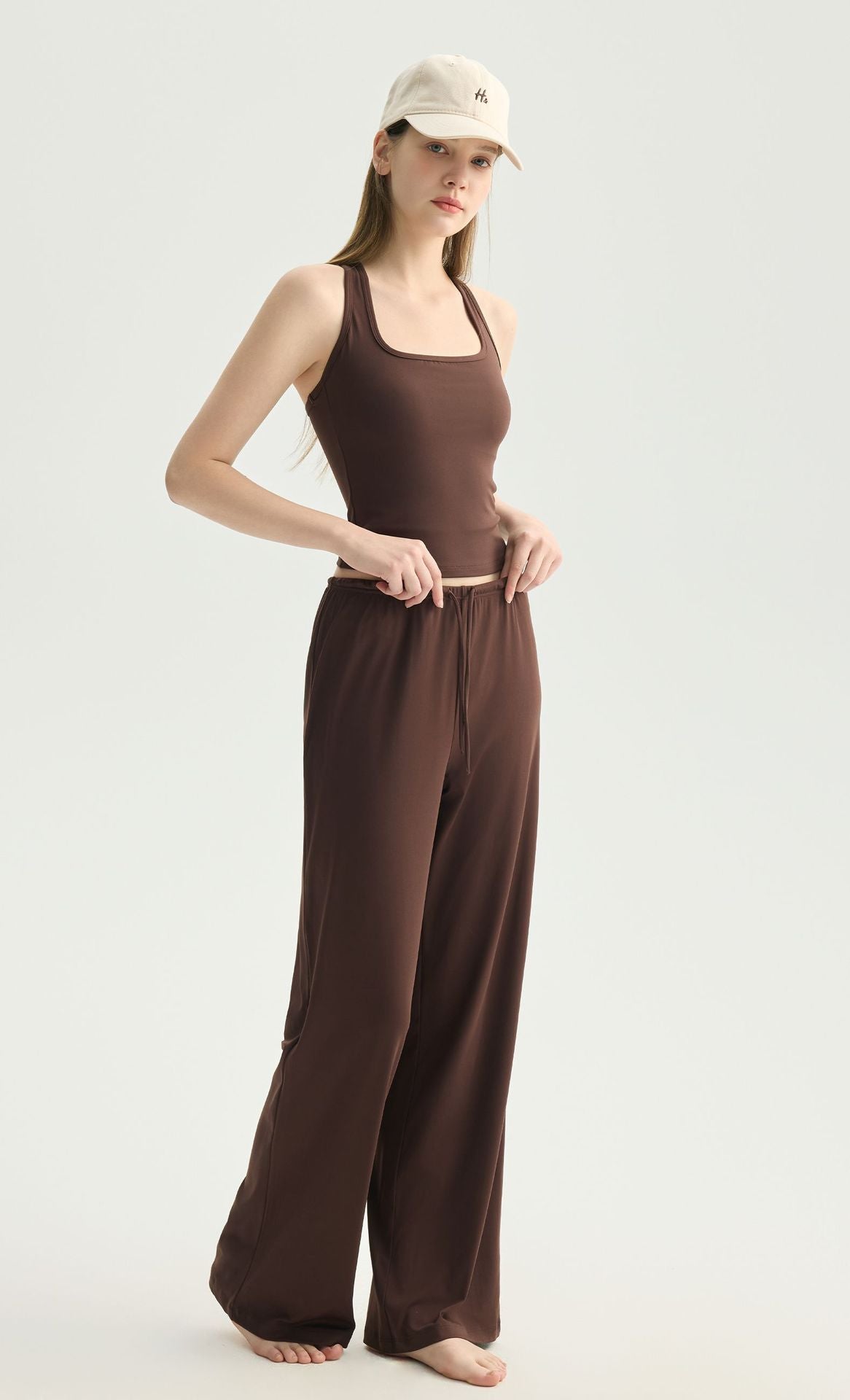 Wholesale Flowy Wide Leg Yoga Pants Loose Slimming Pilates