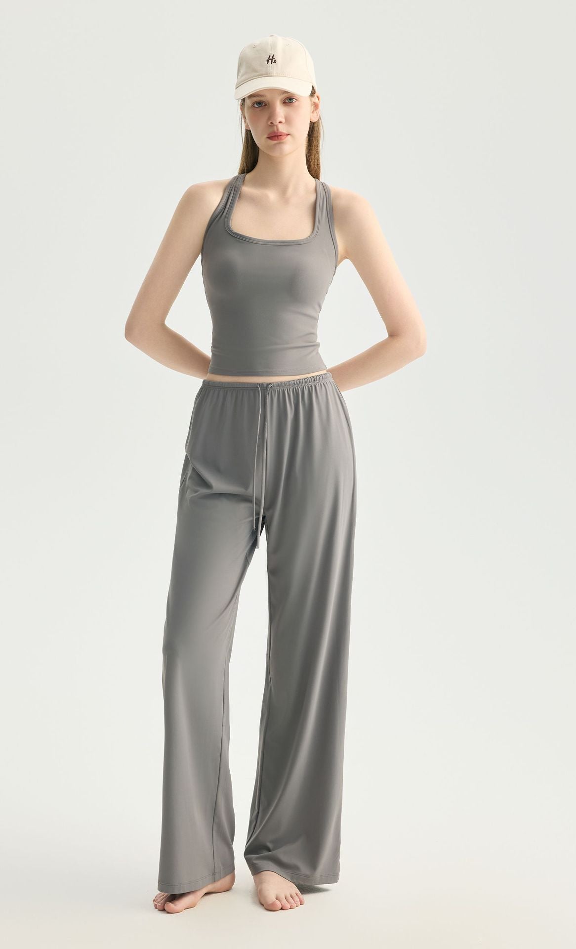 Wholesale Flowy Wide Leg Yoga Pants Loose Slimming Pilates