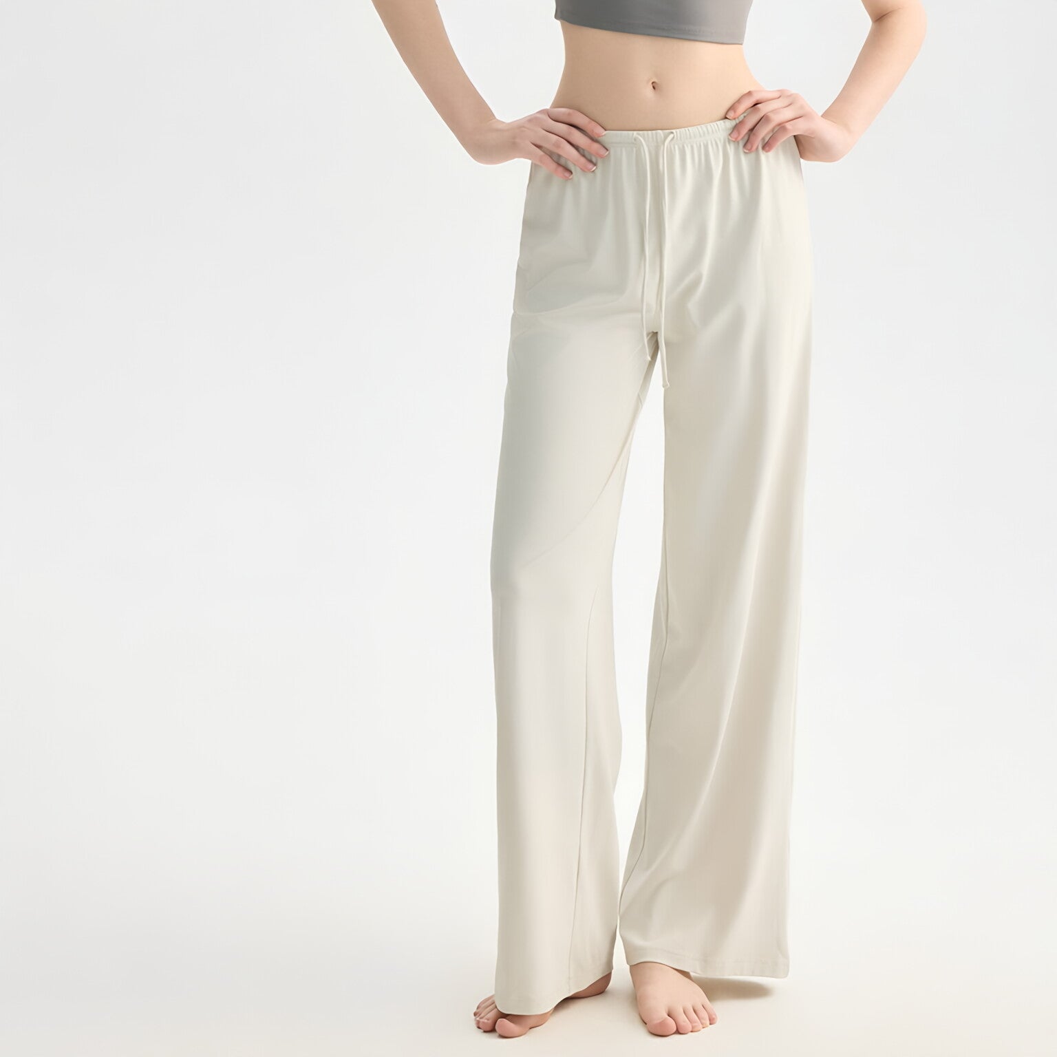 Wholesale Flowy Wide Leg Yoga Pants Loose Slimming Pilates
