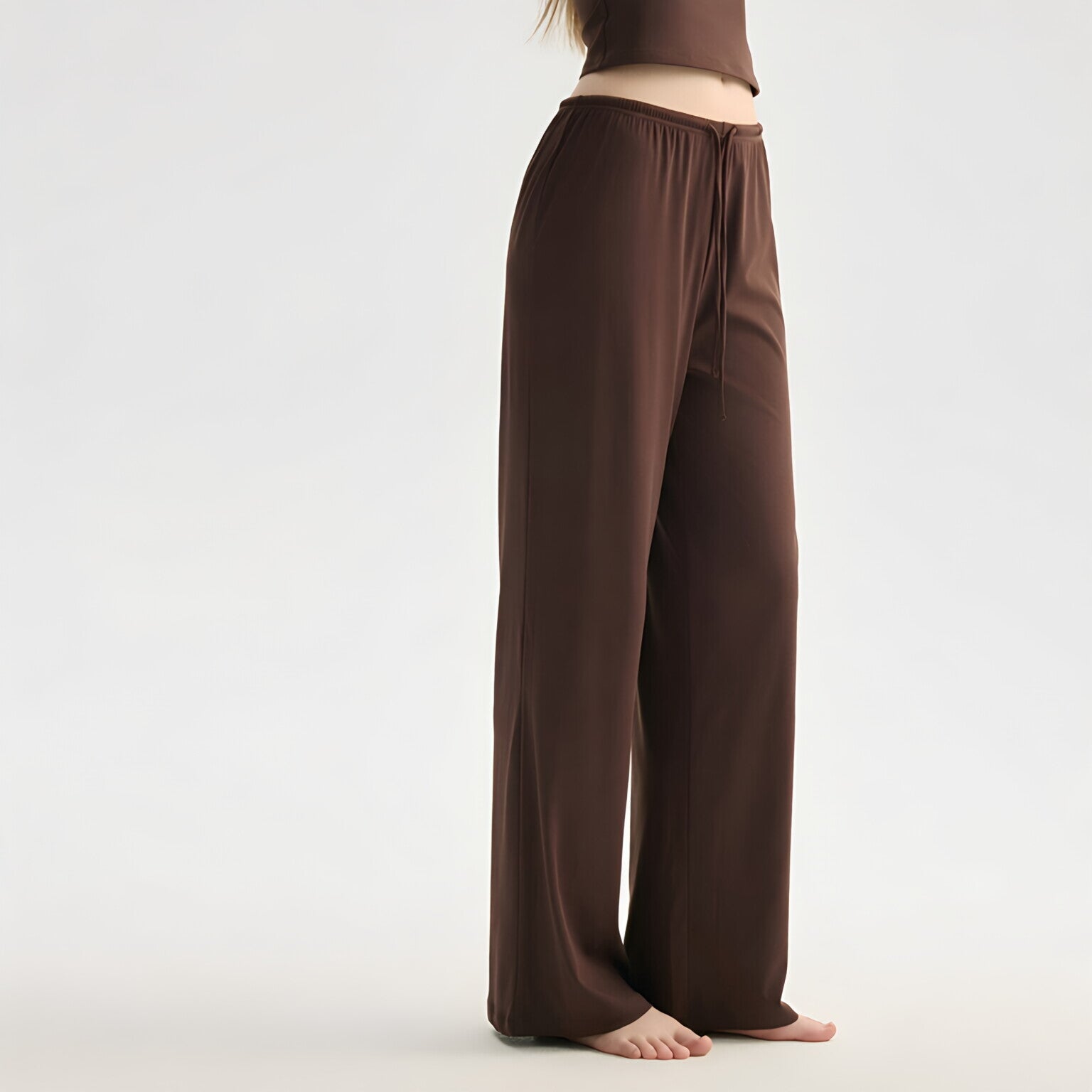 Wholesale Flowy Wide Leg Yoga Pants Loose Slimming Pilates