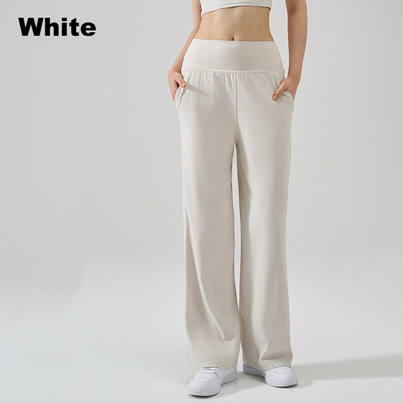 Wholesale High Waist Flared Yoga Pants Women Anti-UV Printed Full Length Wide Leg Workout Pants