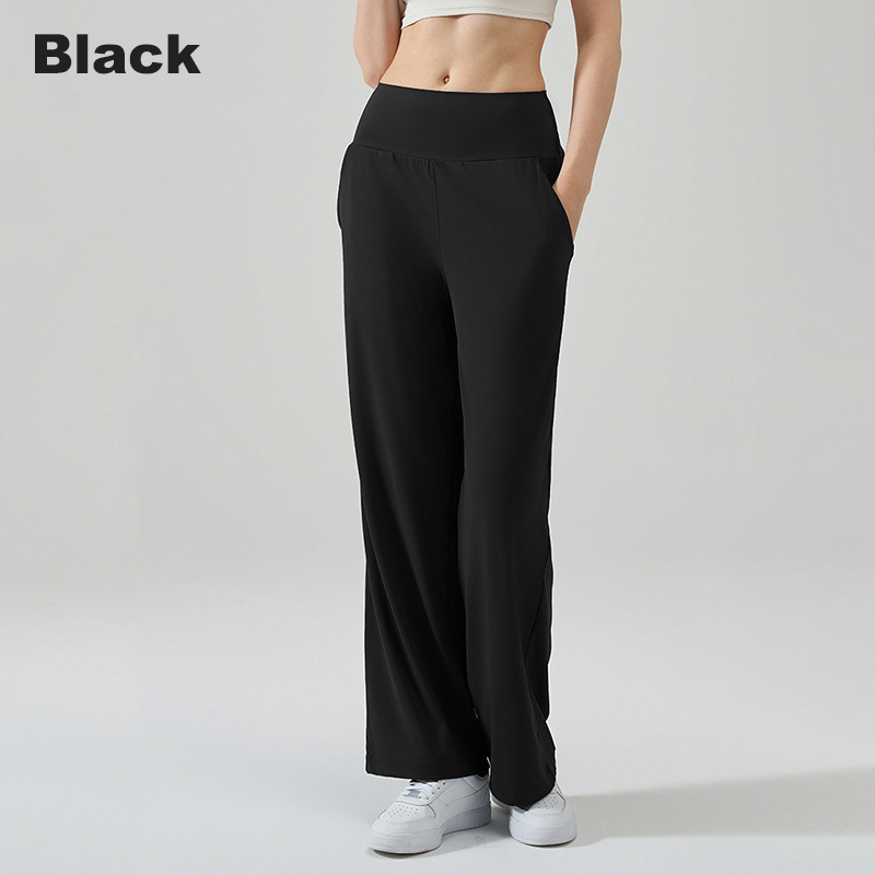 Wholesale High Waist Flared Yoga Pants Women Anti-UV Printed Full Length Wide Leg Workout Pants