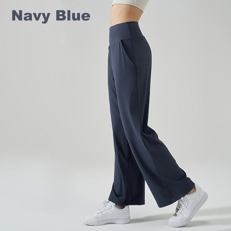 Wholesale High Waist Flared Yoga Pants Women Anti-UV Printed Full Length Wide Leg Workout Pants