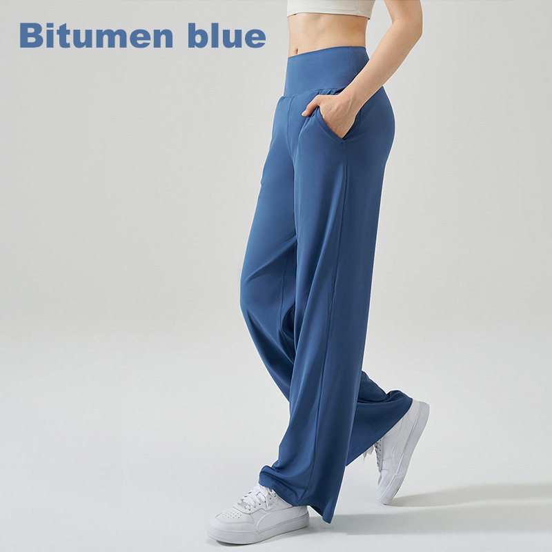 Wholesale High Waist Flared Yoga Pants Women Anti-UV Printed Full Length Wide Leg Workout Pants