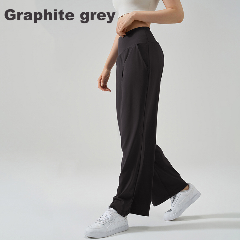 Wholesale High Waist Flared Yoga Pants Women Anti-UV Printed Full Length Wide Leg Workout Pants