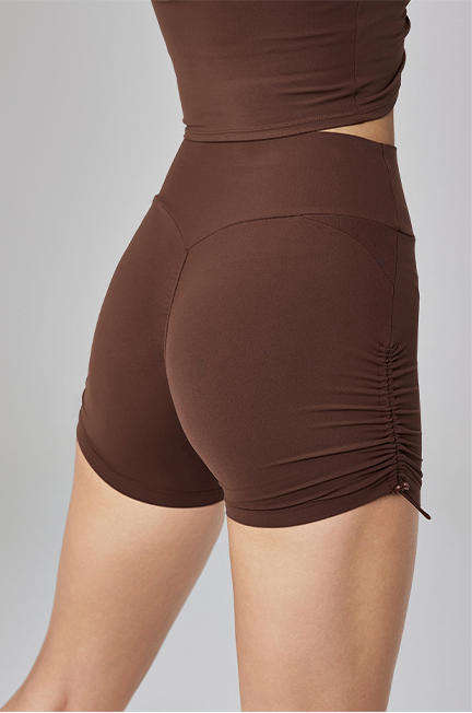Wholesale Naked Feeling 3" Yoga Shorts Women High Waist Scrunch Butt Lifting Solid Peach Lift Workout Shorts