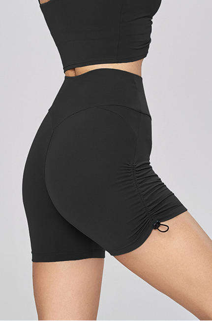Wholesale Naked Feeling 3" Yoga Shorts Women High Waist Scrunch Butt Lifting Solid Peach Lift Workout Shorts