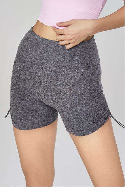 Wholesale Naked Feeling 3" Yoga Shorts Women High Waist Scrunch Butt Lifting Solid Peach Lift Workout Shorts