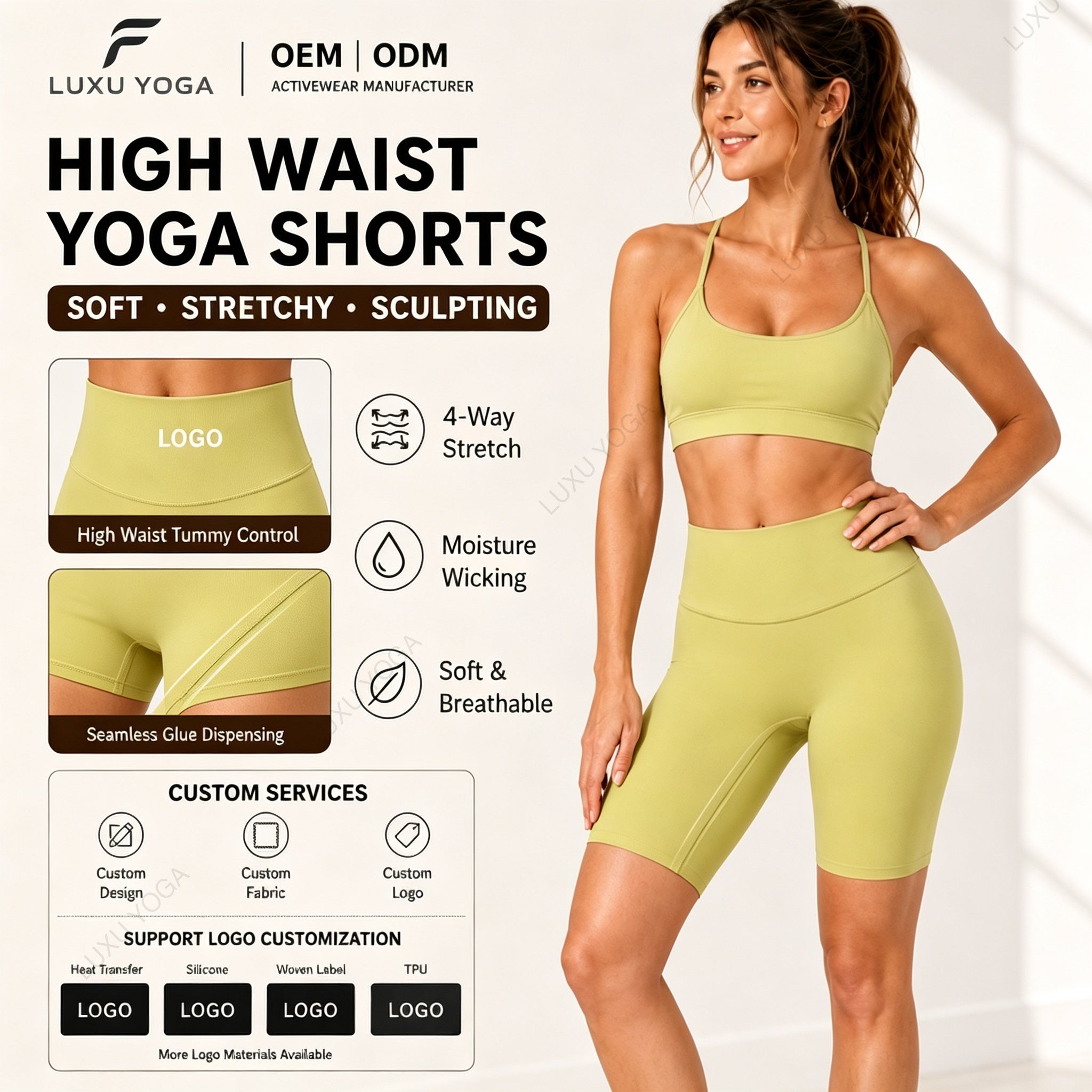 Wholesale Naked Feeling 5" Biker Shorts Women Mid-Rise One Size Super Stretchy Yoga Shorts