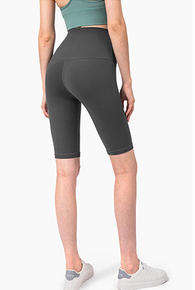 Wholesale Naked Feeling 5" Yoga Shorts Women High Waist Butt Lifting No Camel Toe Flattering Fit Workout Shorts