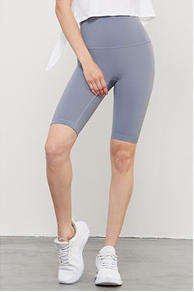 Wholesale Naked Feeling 5" Yoga Shorts Women High Waist Butt Lifting No Camel Toe Flattering Fit Workout Shorts
