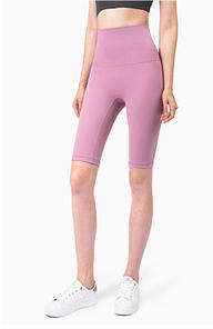 Wholesale Naked Feeling 5" Yoga Shorts Women High Waist Butt Lifting No Camel Toe Flattering Fit Workout Shorts