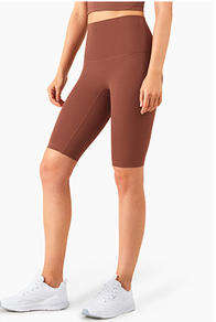Wholesale Naked Feeling 5" Yoga Shorts Women High Waist Butt Lifting No Camel Toe Flattering Fit Workout Shorts