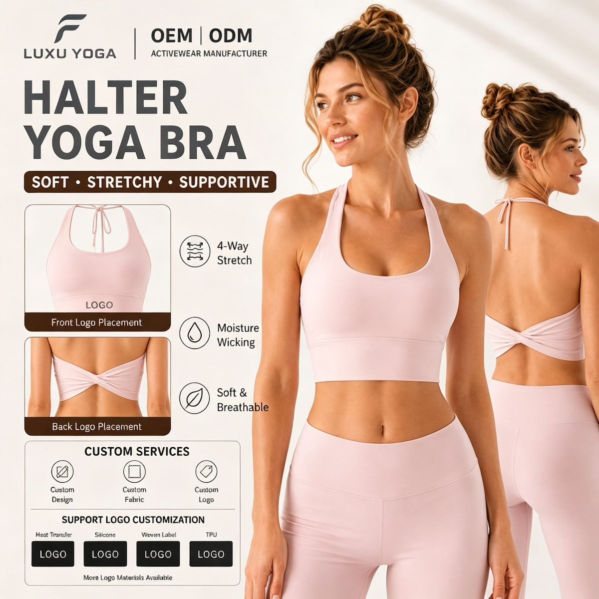Wholesale Naked Feeling Yoga Bra Women Wireless Built-in Bra Removable Padding Pilates Top