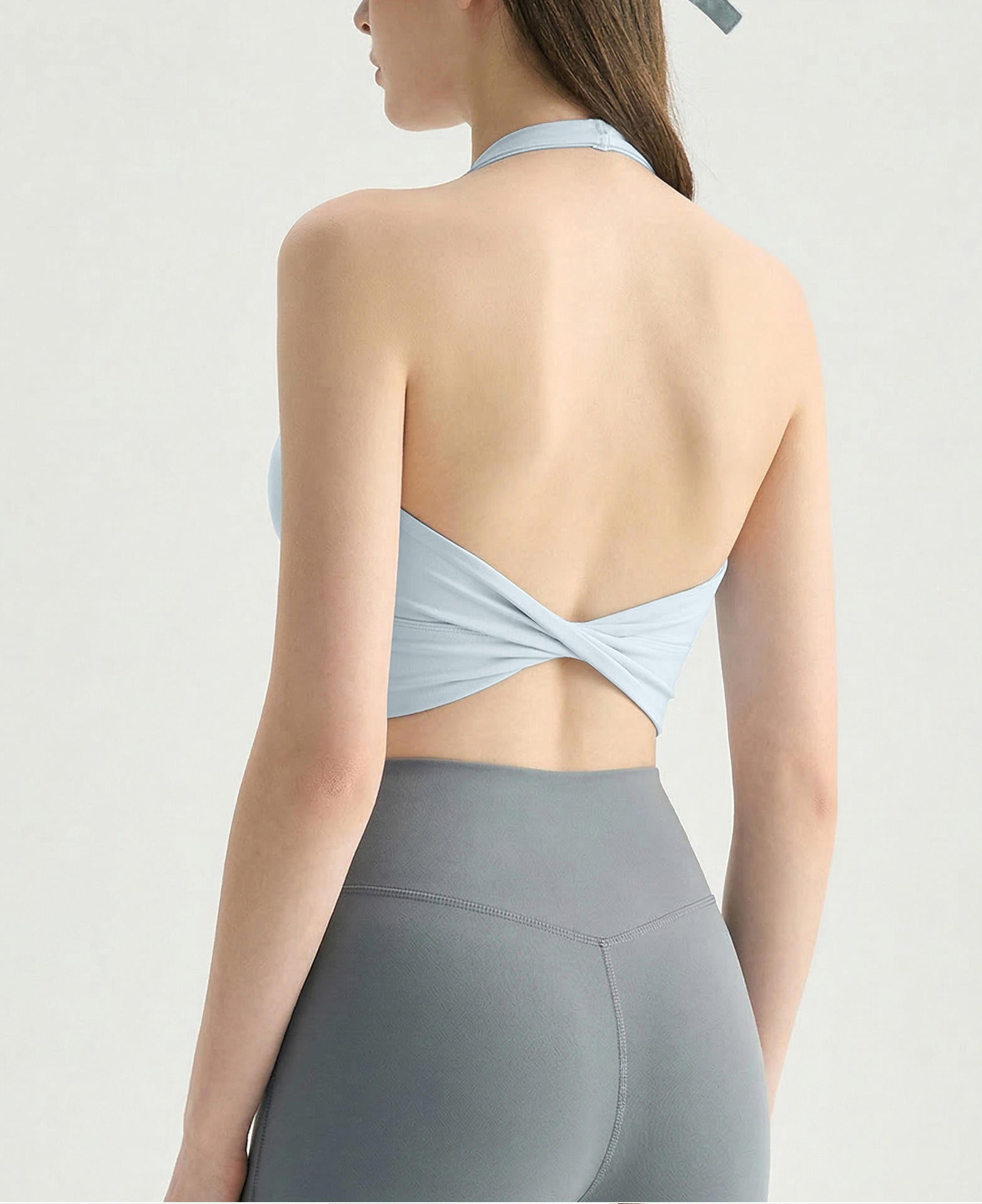 Wholesale Naked Feeling Yoga Bra Women Wireless Built-in Bra Removable Padding Pilates Top