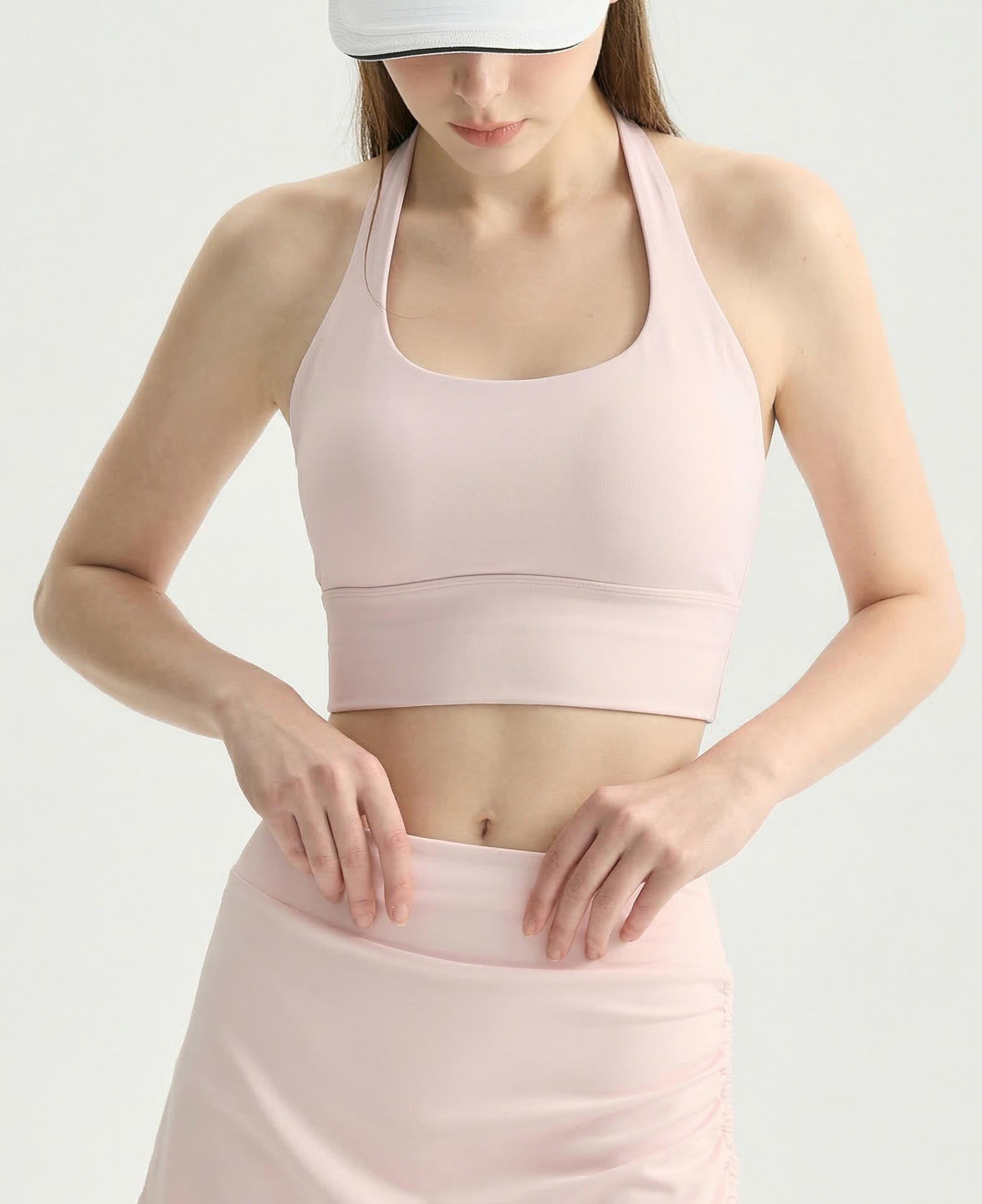 Wholesale Naked Feeling Yoga Bra Women Wireless Built-in Bra Removable Padding Pilates Top