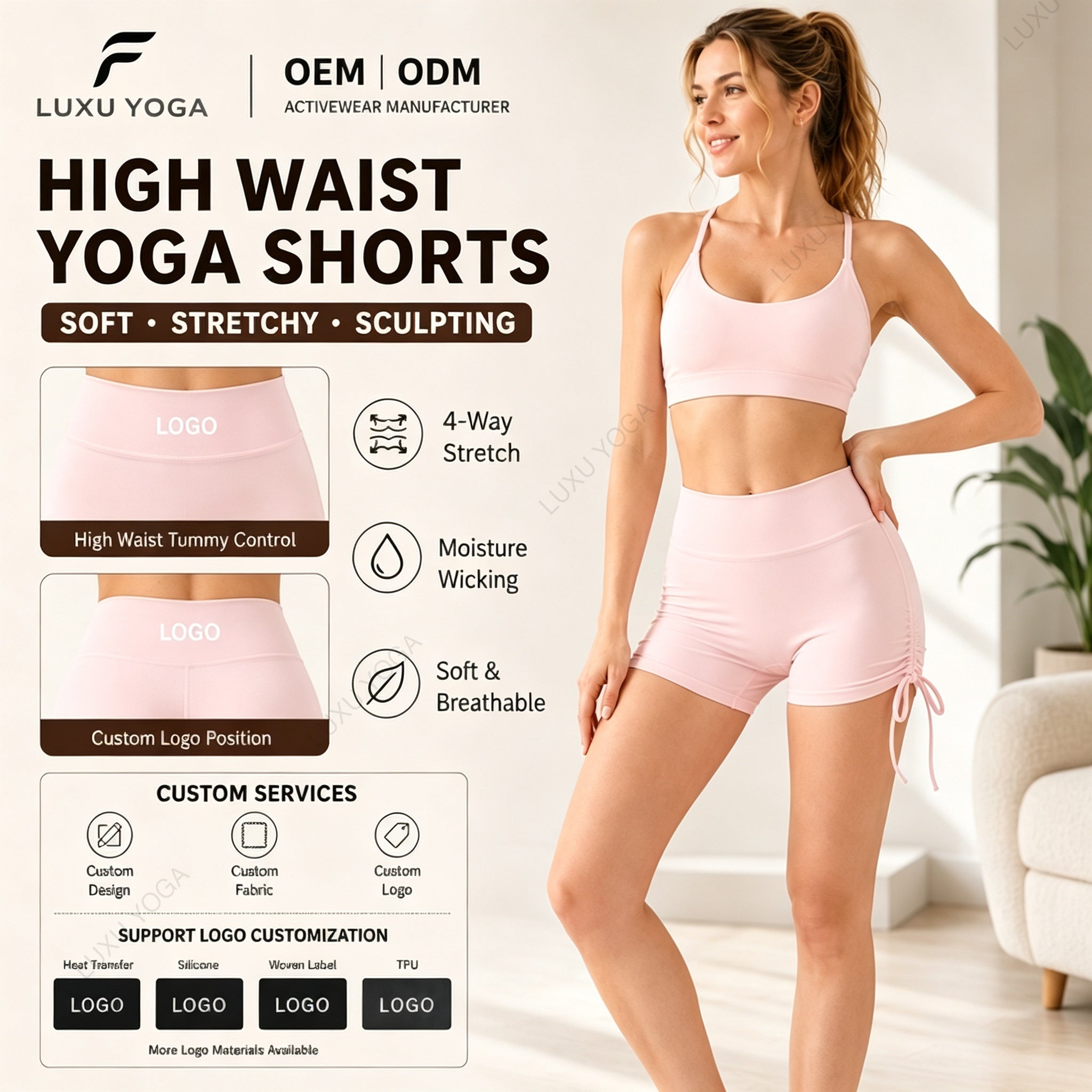 Wholesale Nude Feel Yoga Pants Women High Waist Scrunch Butt Lifting Leg-Lengthening Slim Fit