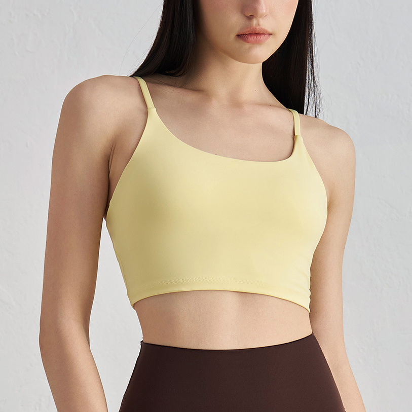 Wholesale Nuls Barely There Yoga Bra Women Backless Outer Layer Tank Top Pilates Sports Top