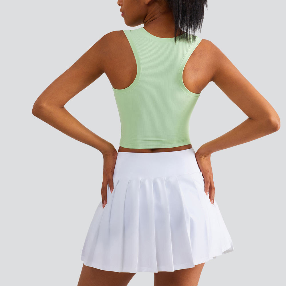 Wholesale Nylon Yoga Bra Women Seamless Backless Medium Support Second Skin Sports Top
