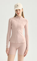 Wholesale Paneled Yoga Jacket Women Long Sleeve Color Block Flattering Fit Running Training Top