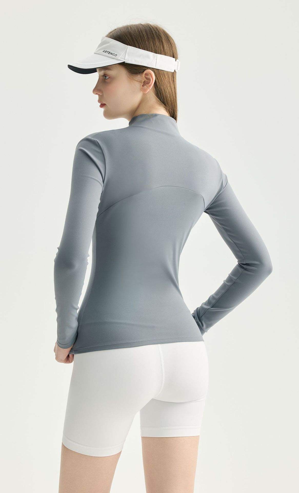 Wholesale Paneled Yoga Jacket Women Long Sleeve Color Block Flattering Fit Running Training Top