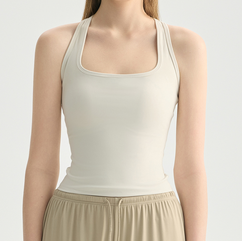Wholesale Plus Size Square Neck Yoga Bra Women XL High Support Snatched Fit Workout Top