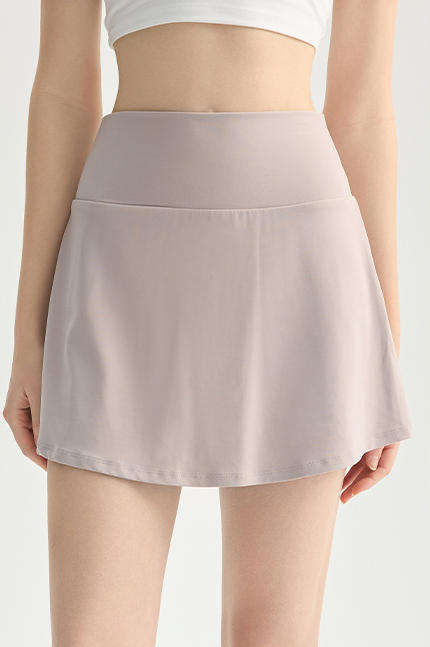Wholesale Reversible Naked Feeling Tennis Skort Women High Waist A-Line Four-Way Stretch Yoga Skirt