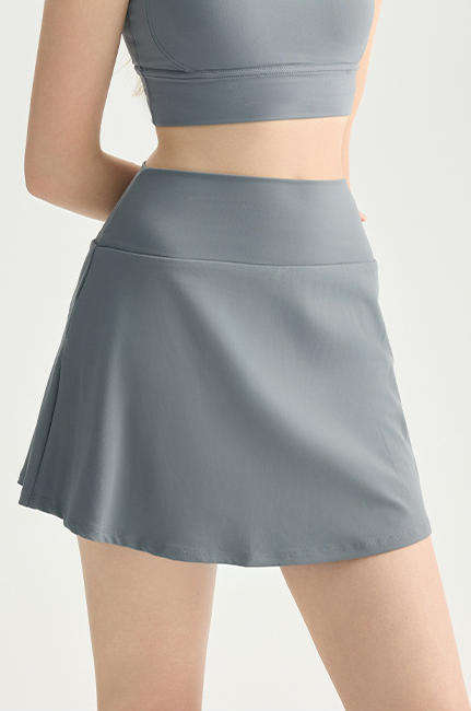 Wholesale Reversible Naked Feeling Tennis Skort Women High Waist A-Line Four-Way Stretch Yoga Skirt
