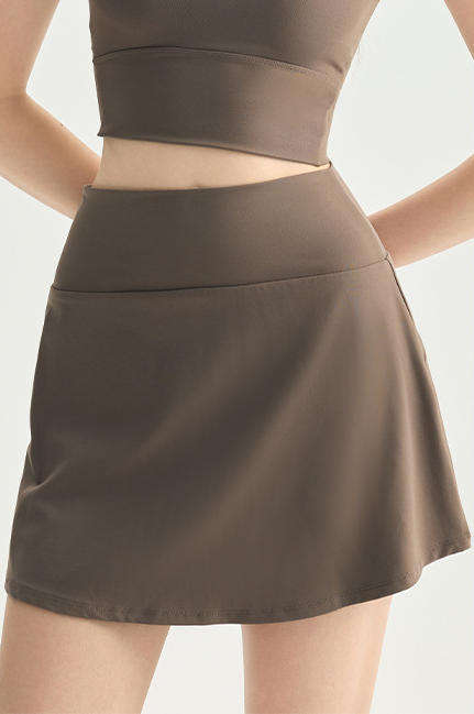 Wholesale Reversible Naked Feeling Tennis Skort Women High Waist A-Line Four-Way Stretch Yoga Skirt