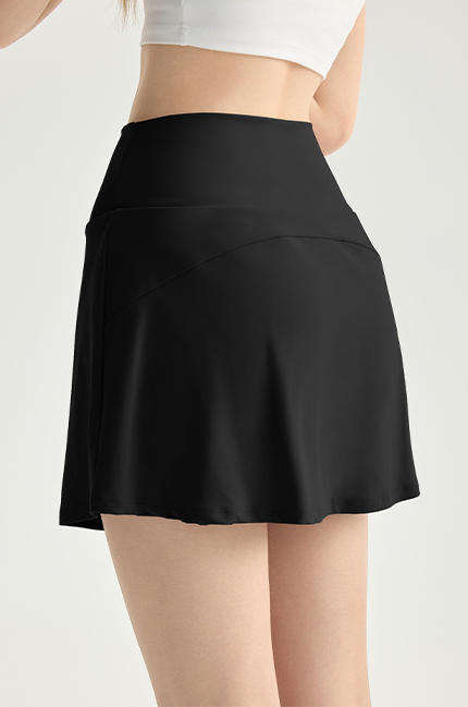 Wholesale Reversible Naked Feeling Tennis Skort Women High Waist A-Line Four-Way Stretch Yoga Skirt