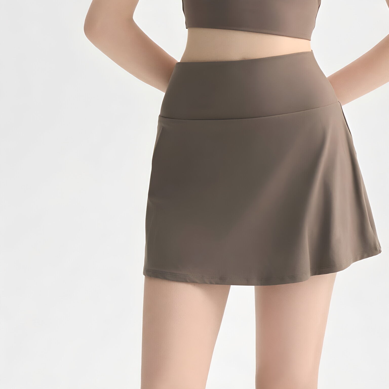 Wholesale Reversible Naked Feeling Tennis Skort Women High Waist A-Line Four-Way Stretch Yoga Skirt