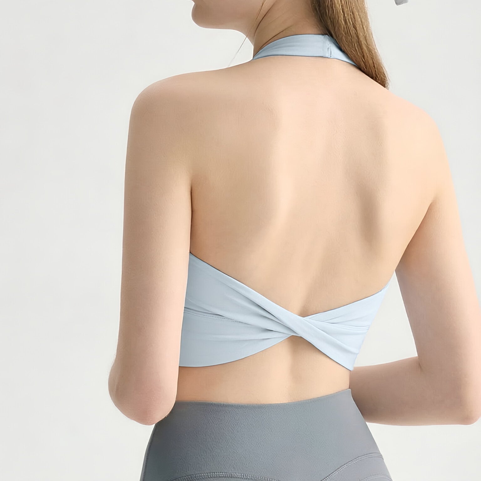 Wire Free Yoga Bra Padded Sweat Absorbent Pilates Top