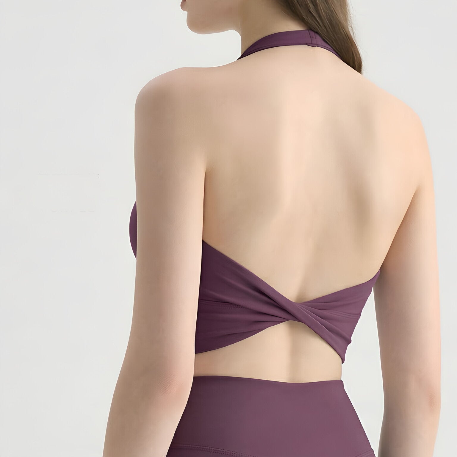Wire Free Yoga Bra Padded Sweat Absorbent Pilates Top