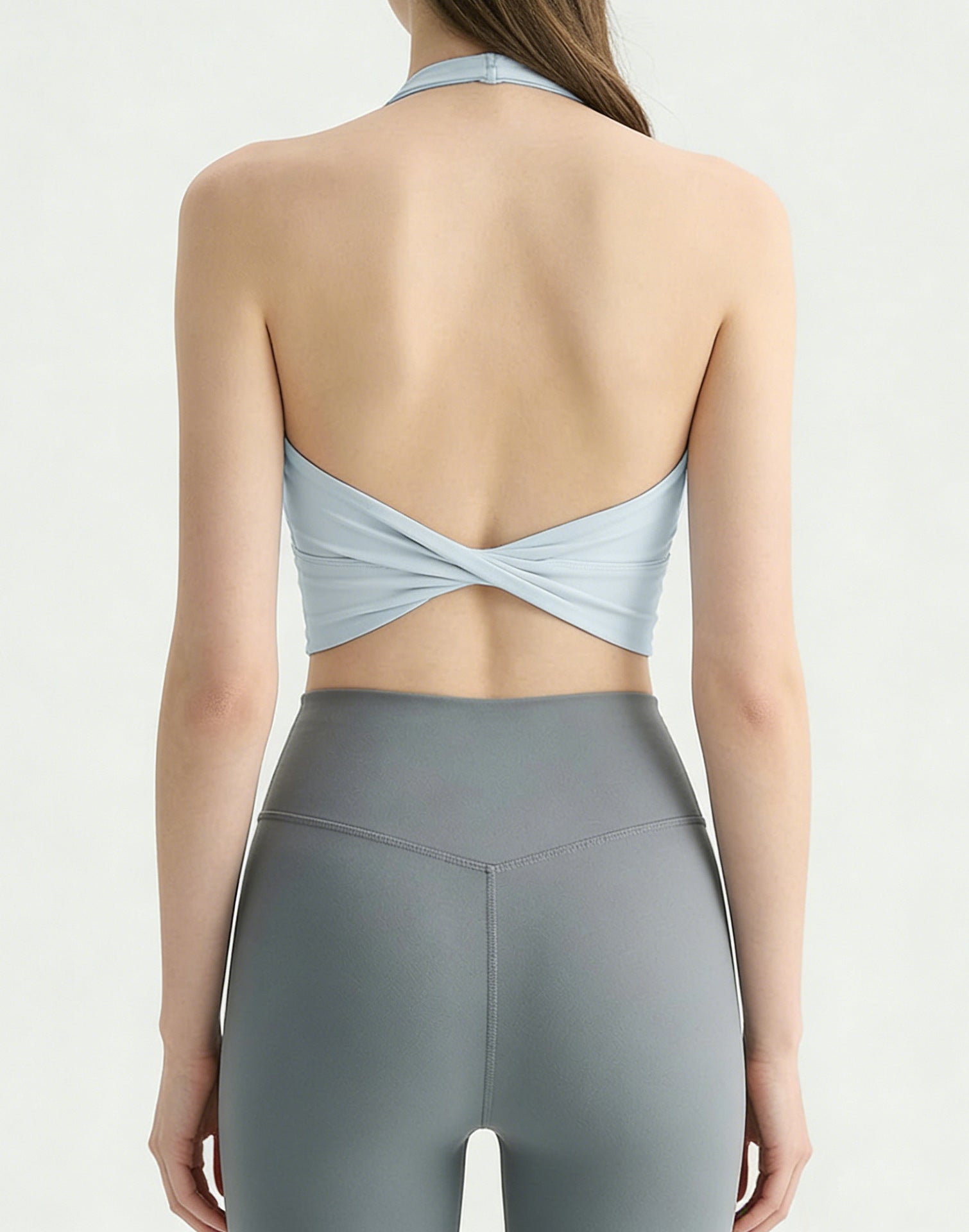 Wire Free Yoga Bra Padded Sweat Absorbent Pilates Top