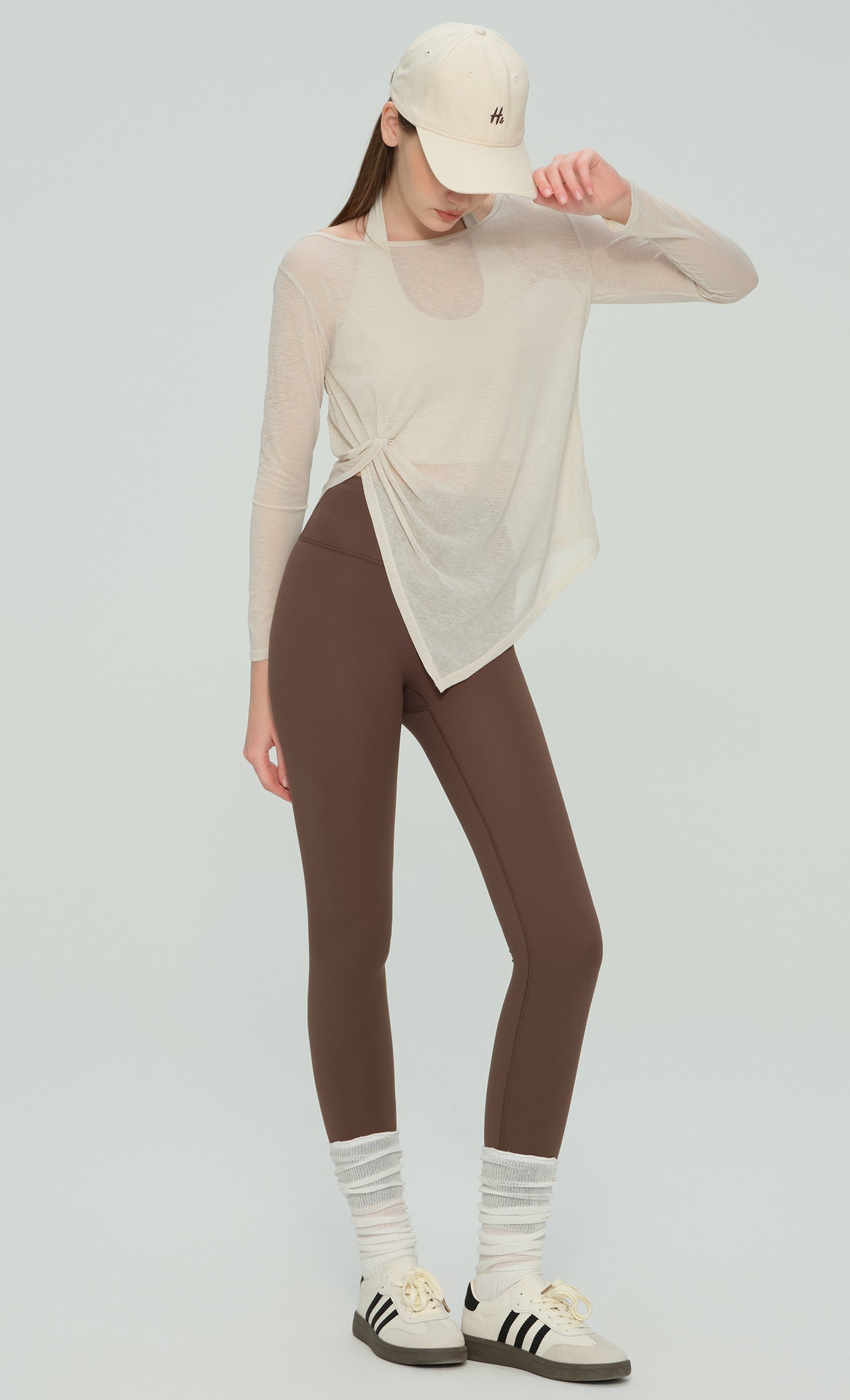 Women Loose Fit Yoga Cardigan Long Sleeve Open Front Pilates Workout Top