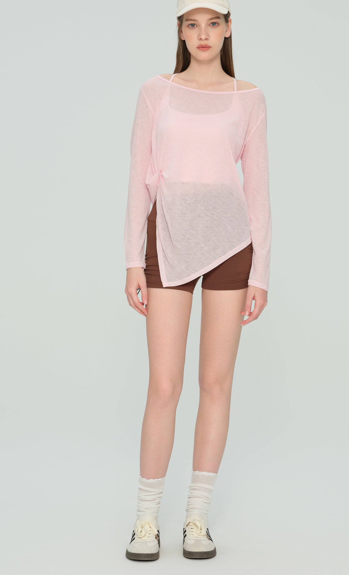 Women Loose Fit Yoga Cardigan Long Sleeve Open Front Pilates Workout Top