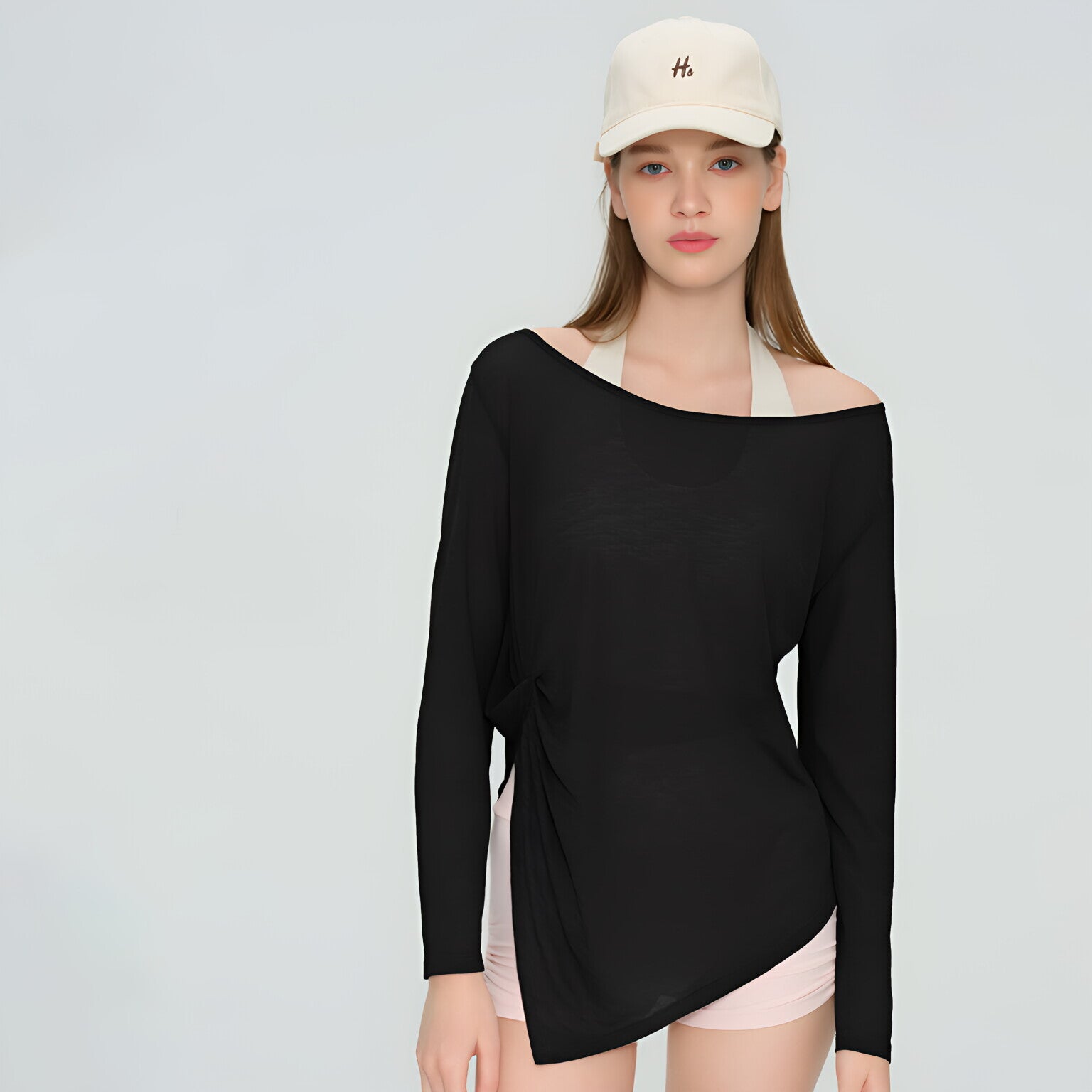 Women Loose Fit Yoga Cardigan Long Sleeve Open Front Pilates Workout Top