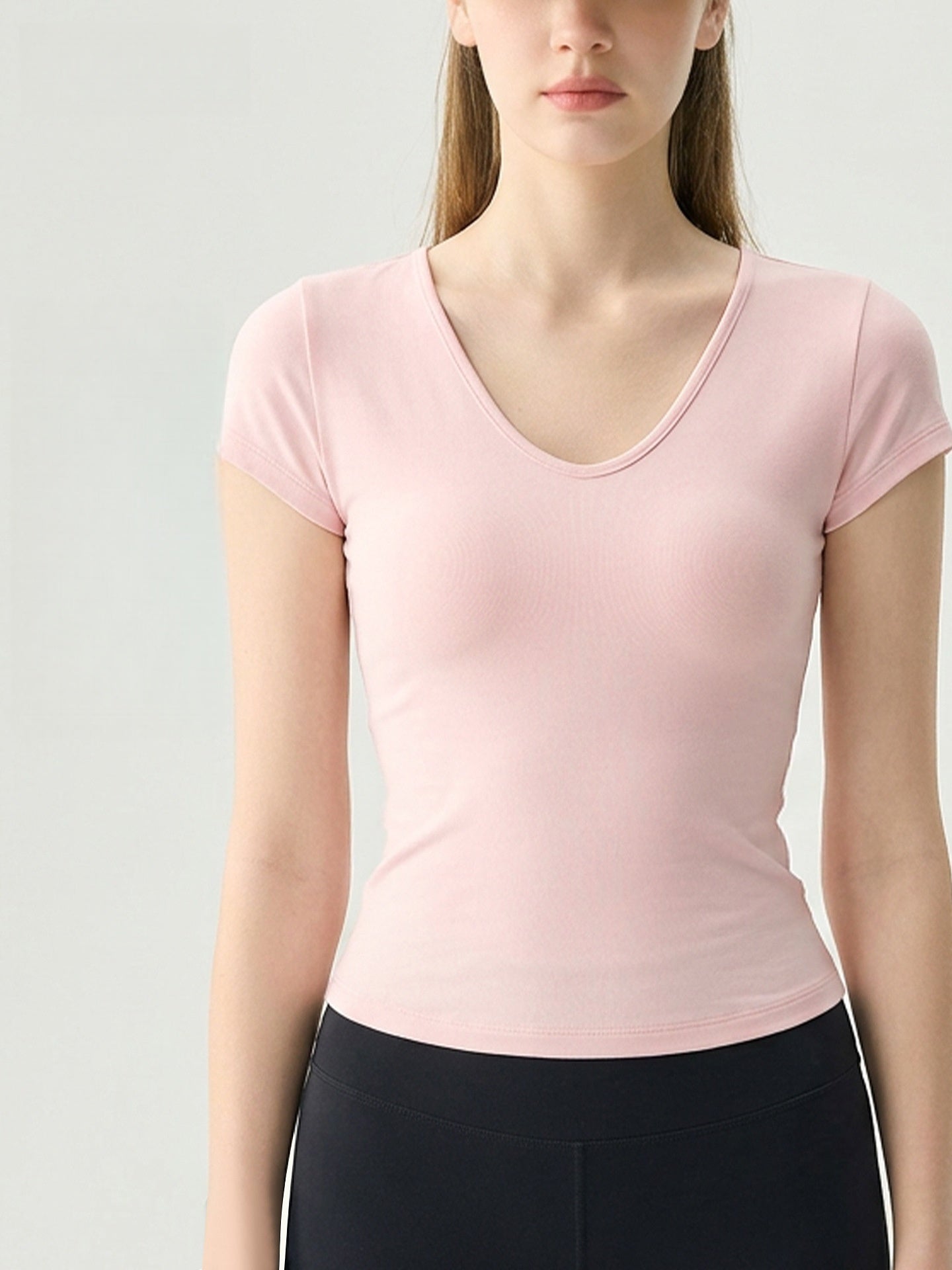 Women Sculpting Yoga Top Fitted Waist Short Sleeve Workout
