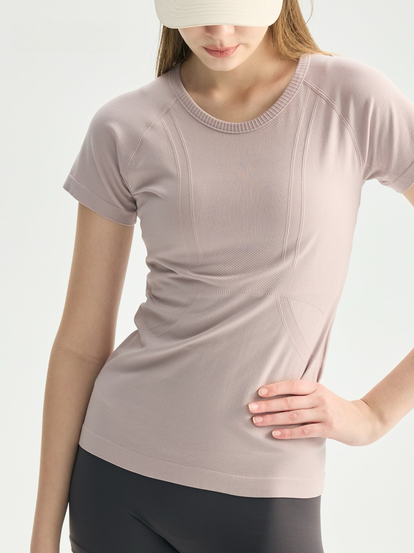 Women Seamless Yoga Top Quick Dry Short Sleeve Workout