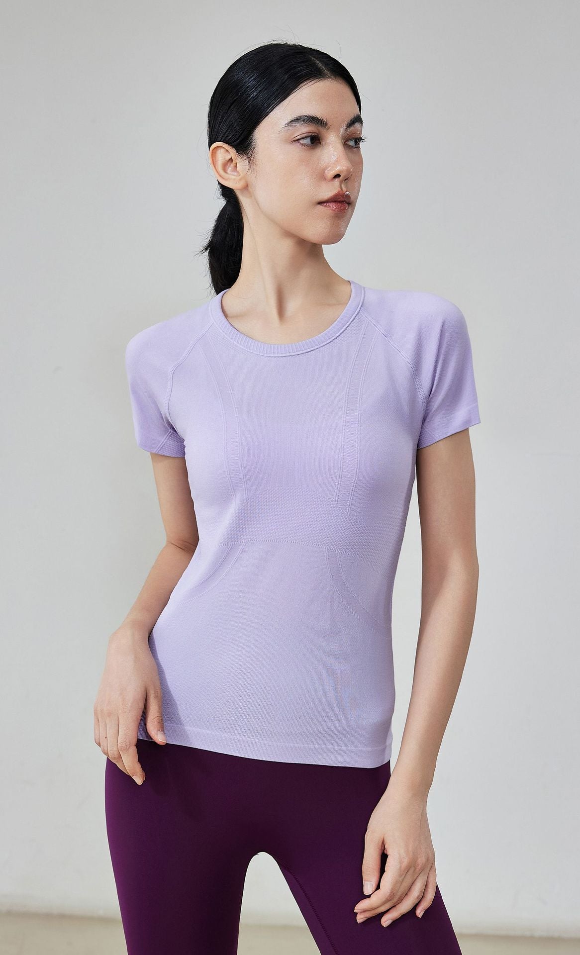 Women Seamless Yoga Top Quick Dry Short Sleeve Workout