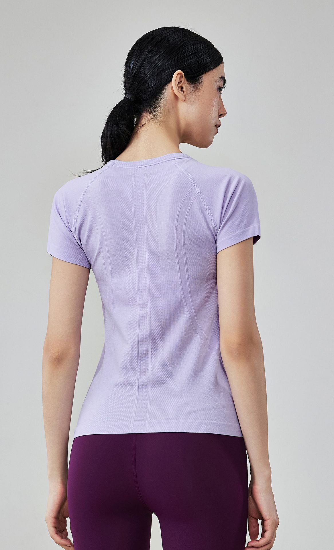 Women Seamless Yoga Top Quick Dry Short Sleeve Workout