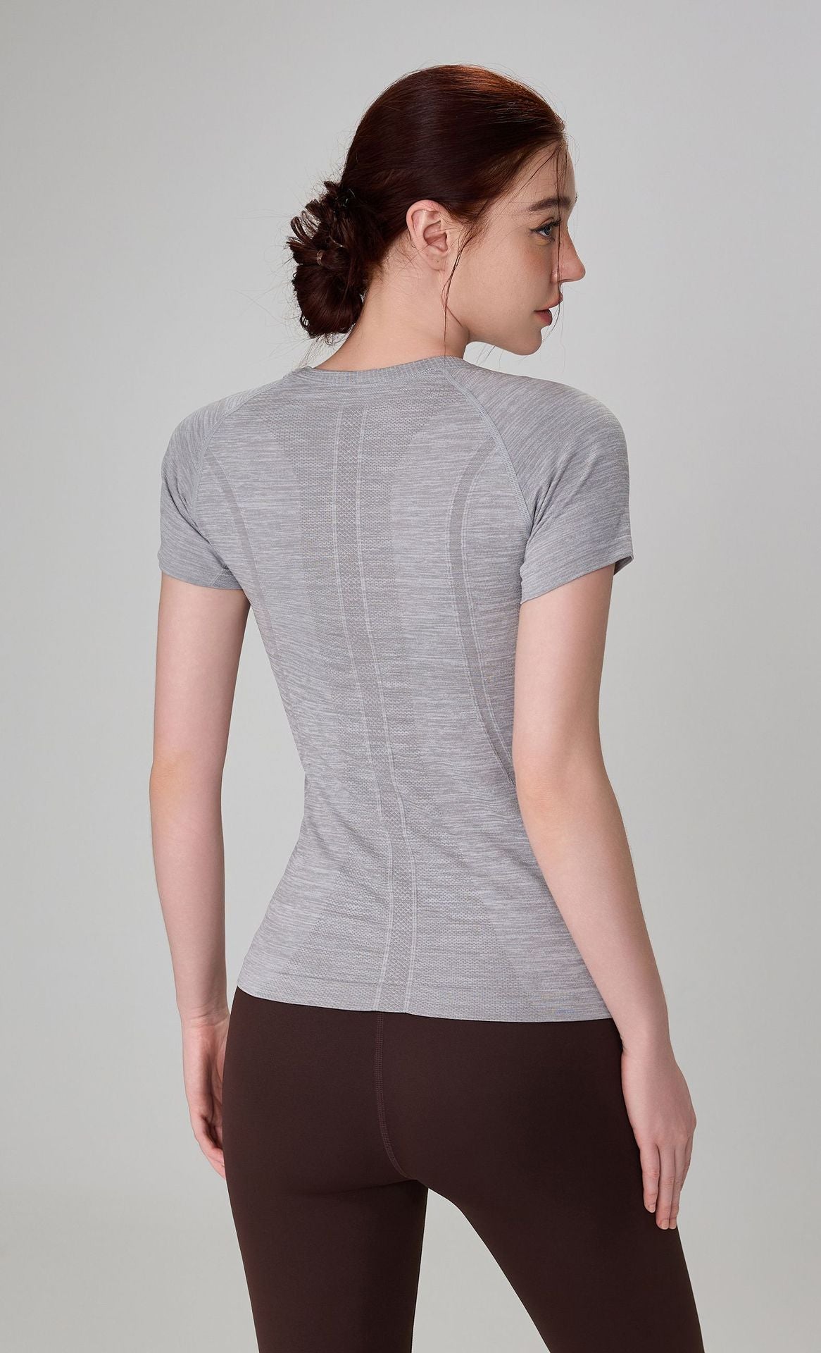 Women Seamless Yoga Top Quick Dry Short Sleeve Workout
