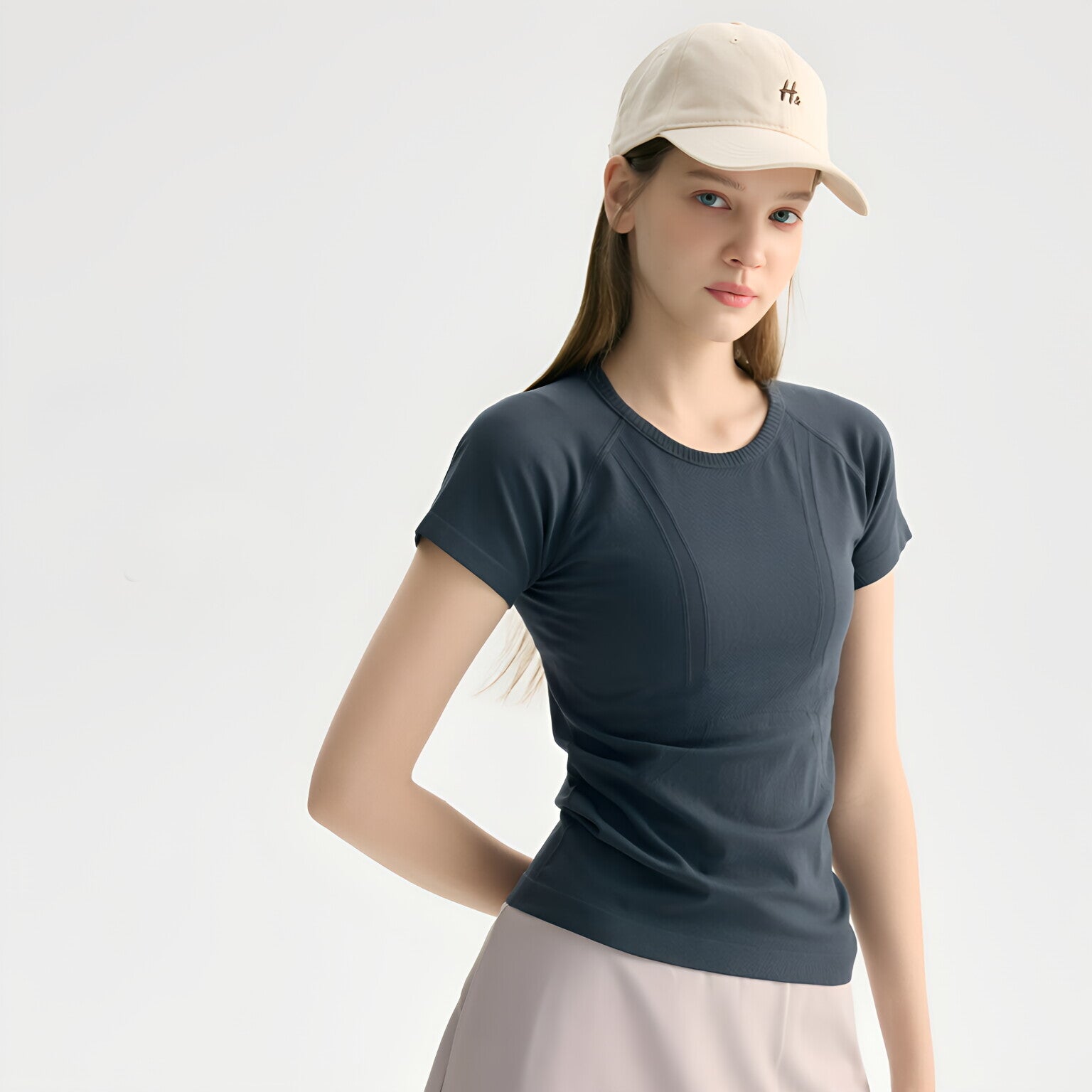 Women Seamless Yoga Top Quick Dry Short Sleeve Workout