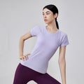 Women Seamless Yoga Top Quick Dry Short Sleeve Workout